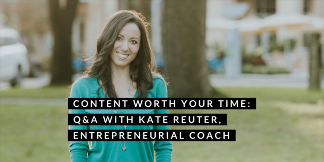 kate reuter entrepreneurial coach